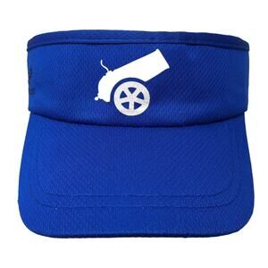 Cannon Logo Golf Sun Visor Cap Blue One Size Stretch Fit Embroidered Headsweats